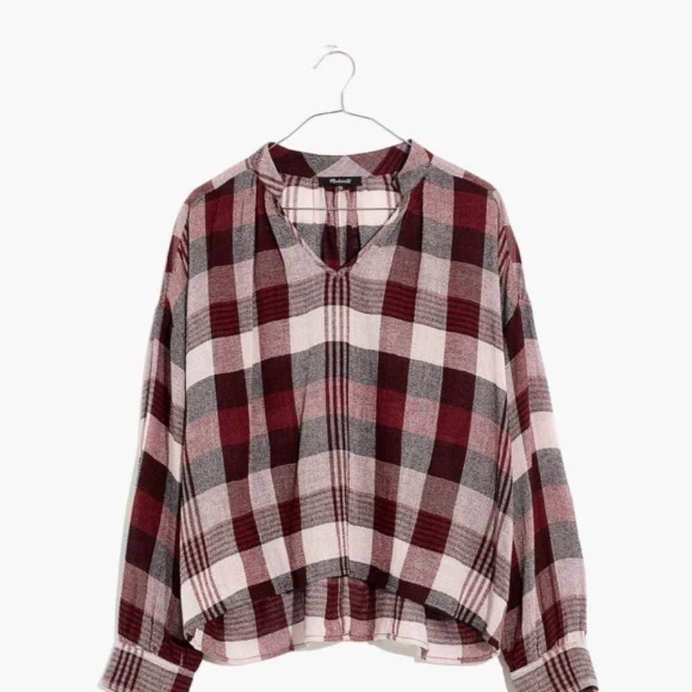 Madewell Highroad Popover Shirt in Schorr Plaid